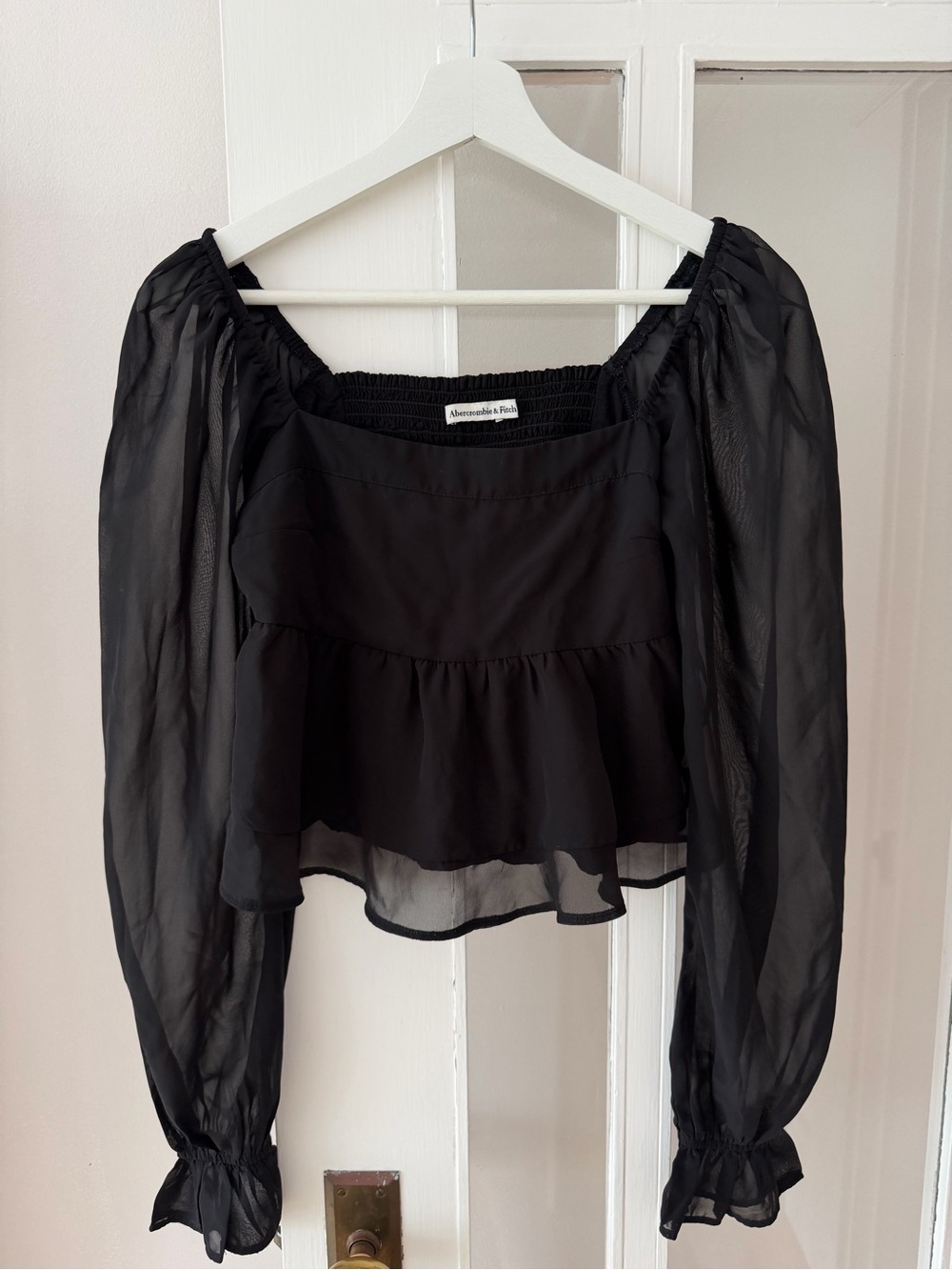 Abercrombie & Fitch cropped sheer top